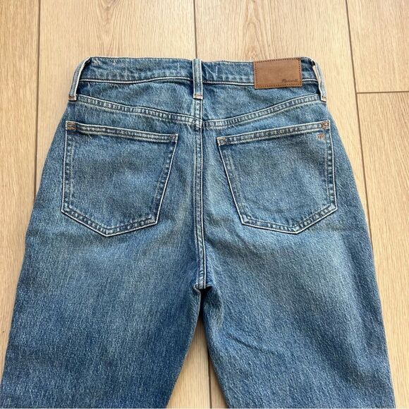 MADEWELL The Perfect Vintage Straight Leg Jeans Size 24 Medium Blue Wash Ankle - Picture 9 of 12